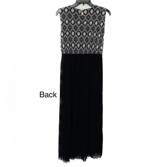 Mesh MIDI dress. Black dress. - Picture 2 of 16